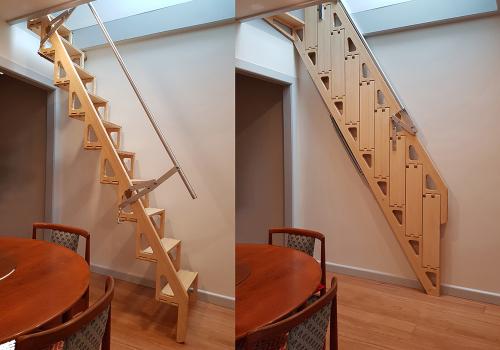 Design Awards Winner - Bcompact - Bcompact sidefolding Hybrid stairs & Ladders
