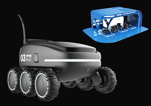 Design Awards Winner - MOONYDESIGN - Autonomous driving smart logistics delivery robot service