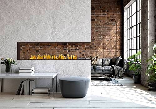 Design Awards Winner - European Home - H Series Vent-Free Peninsula Fireplace