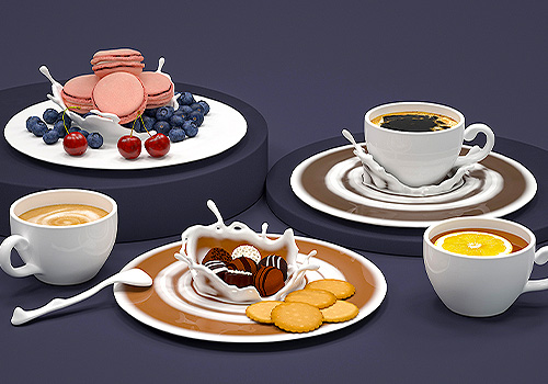 Design Awards Winner - NO.72 DESIGN STUDIO - Splashy Cup and Saucer Sets