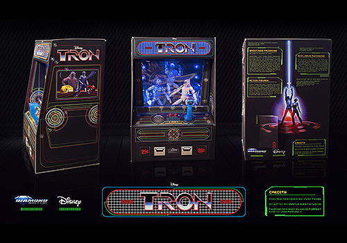 Design Awards Winner - Kinetic Underground - Package Design for Disney's Tron collectable Arcade box set 