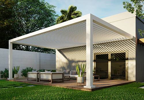 Design Awards Winner - Azenco Outdoor - R-BREEZE™ / Aluminum Lattice Pergola