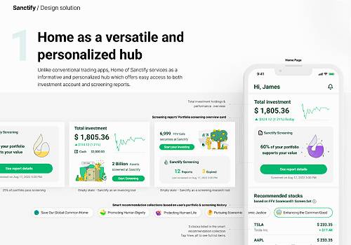 Design Awards Winner - Yitong Du, UXpie design consultation LLC - Investment with purpose