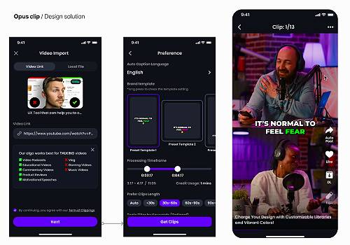 Design Awards Winner - Junying Chang, Yuyang Zou, Yitong Du, Mengzhe Ye - Generative AI video editing platform - OpusClip - 4 million 