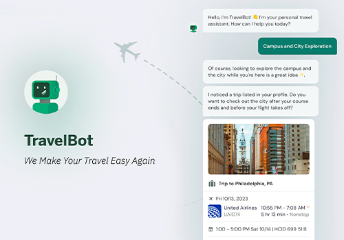Design Awards Winner - Illum Cube Design Studio, San Francisco - TravelBot - Your Personalized School Travel Assistant