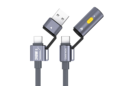 Design Awards Winner - Shenzhen Vokamo Technology Co., Ltd - iMecha Series Mechanics Series 240W 4-in-1 Multi-Use Cable（(