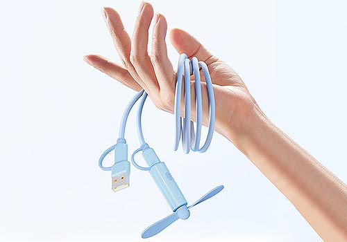 Design Awards Winner - Microwoo Electronic Technology Co.,Ltd - Data Cable with Fan Function