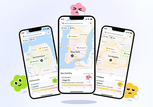 Design Awards Winner - Yani Shi, Ziqi Li,Yawen Zheng,Chang Mou - PollenNav