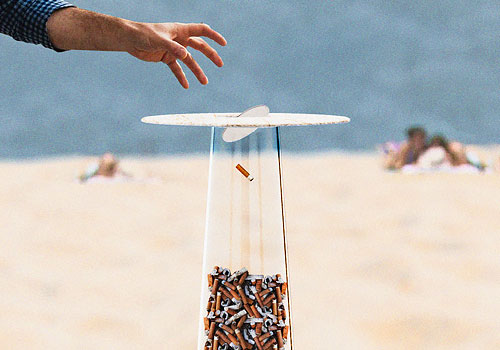 Design Awards Winner - NOOYÁ Studio - FUMUS: A Cigarette Butt Collector with Biodegradation