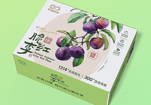 Design Awards Winner - Sichuan Qianwanji Digital Intelligence Technology Group Co., Ltd. - Crisp Red Plum Packaging Design