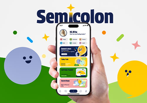 Design Awards Winner - Freelancer - Semicolon-Depression Recovery App