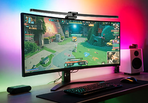 Design Awards Winner - Miles Wang - Quntis Monitor Light-Curved RGB Intelligent Monitor Lighting
