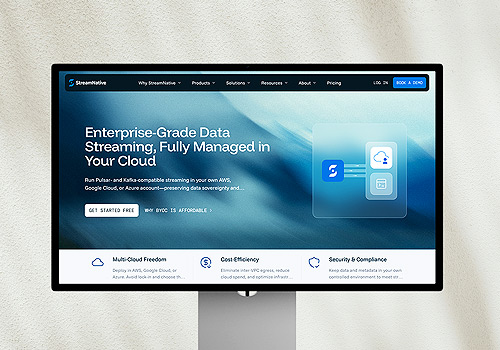 Design Awards Winner - Greydient Lab - StreamNative Website Redesign