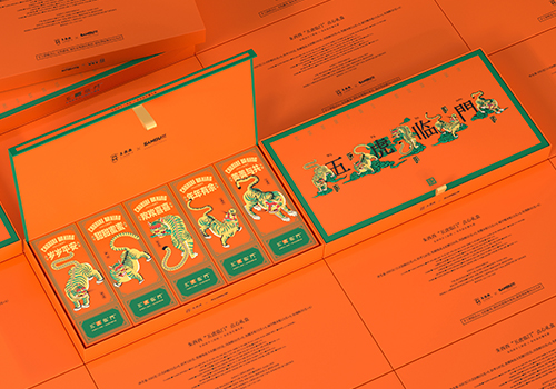 Design Awards Winner - Wuhan SANBU Brand Design Co., Ltd 武汉叁布品牌设计 - Zhuxixi Year of the Tiger Gift Box 朱西西虎年点心礼盒