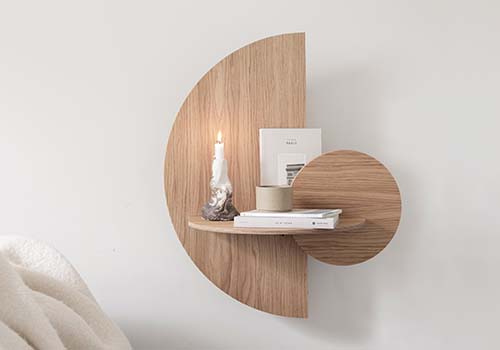 Design Awards Winner - Woodendot - ALBA, modular bedside table and wall shelf