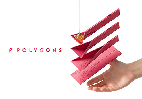 Design Awards Winner - Polygons Design Inc - Polygons flat 3-in-1 Measuring Spoon 