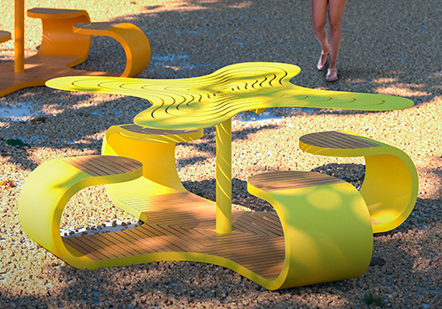 Design Awards Winner - Karim Rashid Inc. - KLOVER Picnic Table