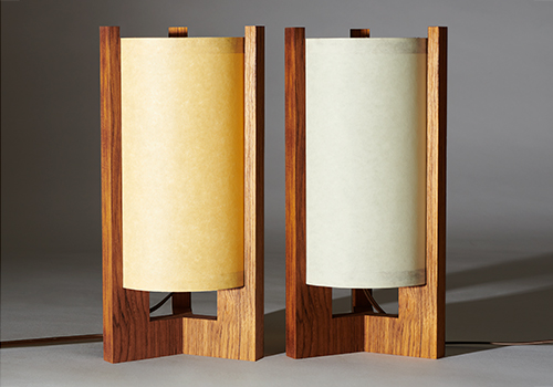 Design Awards Winner - James Mankoff Design - Japanese inspired Mid-Century Teak Table Lamp