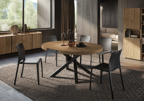 Design Awards Winner - Mobili Fiver - Emma Round Extendable Table by Mobili Fiver